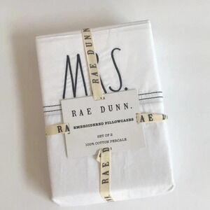 Rae Dunn Mr. and Mrs. Pillowcases